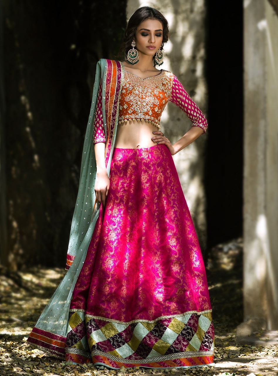 Orange And Hot Pink – Zainab Chottani International