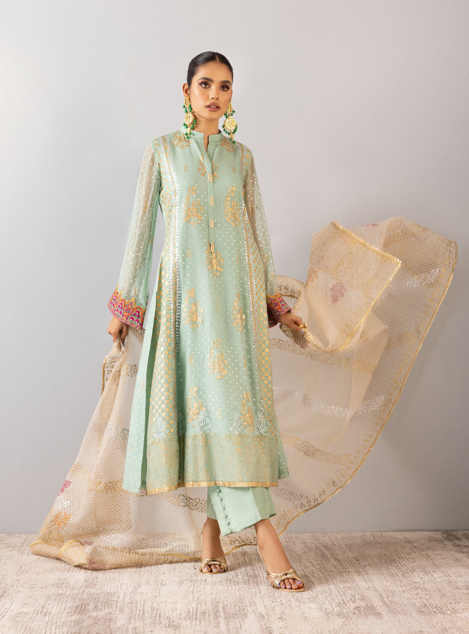 Zainab Chottani | Luxury Pret | MEHMAL-GREEN main image 1