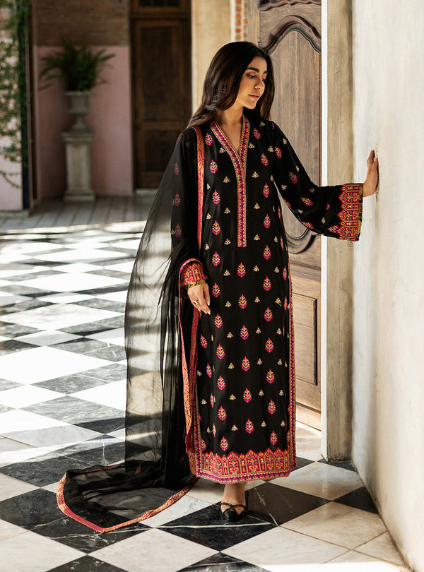 Black Orchid Kashmiri Embroidery RTD