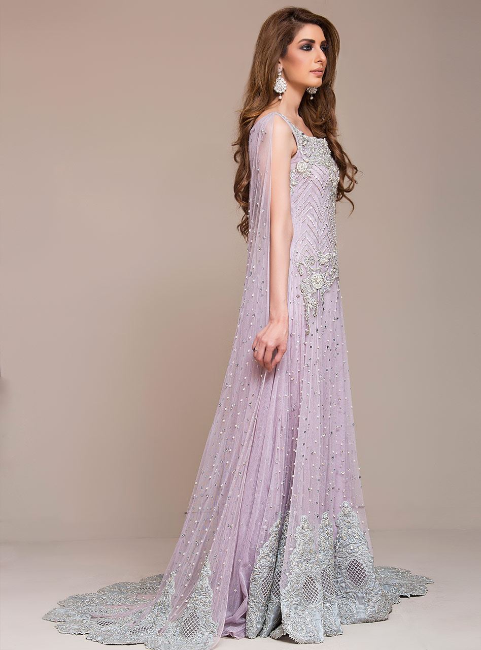 silver and lilac dress 23250 Lilac Tie Back Embellished Prom Dress