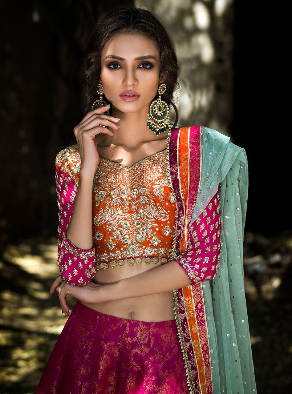 Orange And Hot Pink – Zainab Chottani International
