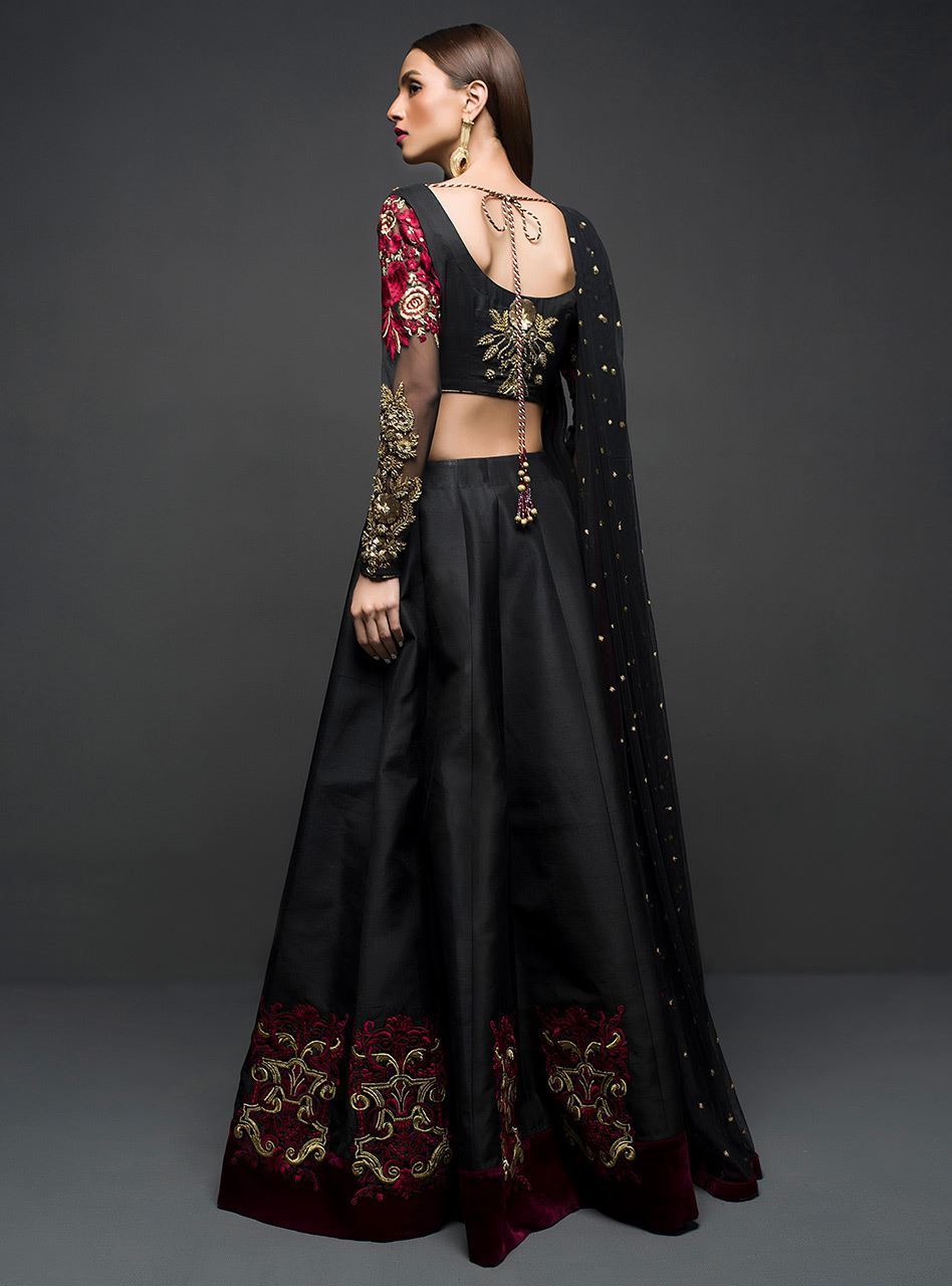 Black Choli Sharara Zainab Chottani International