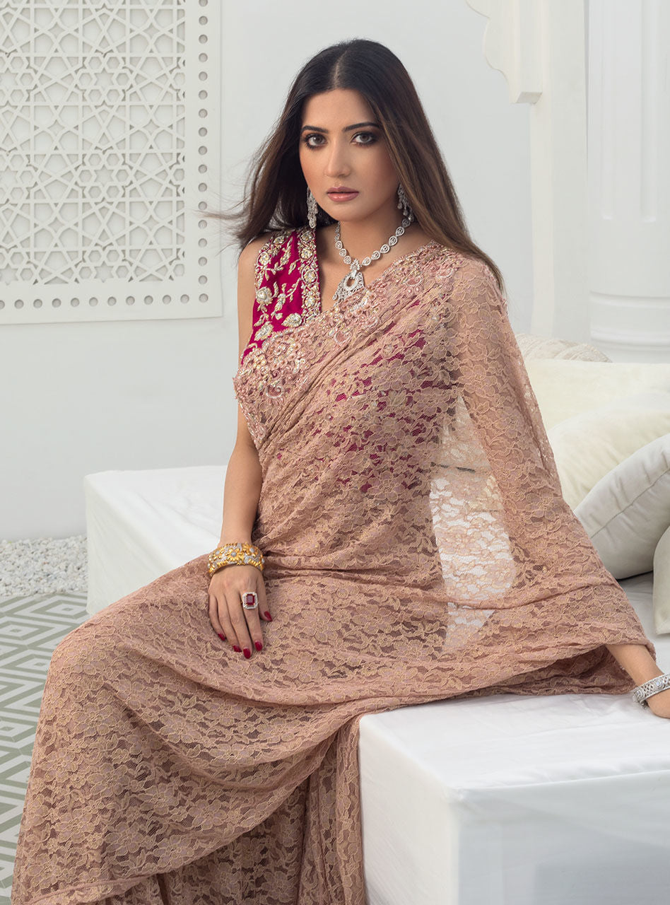 Zainab chottani saree sales